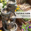 Outdoor Fountain with Lights