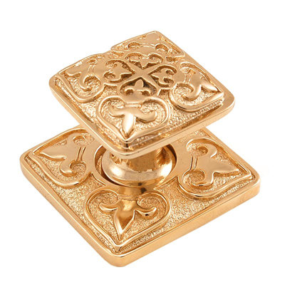 Fleur de Lis 1.62" Square Knob