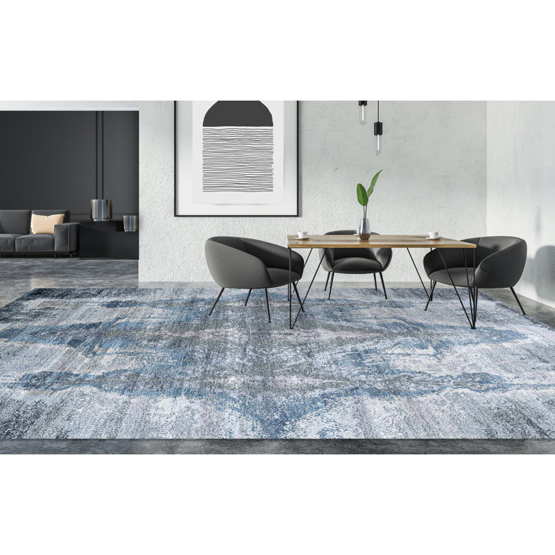 Abstract Area Rug, Rectangle 9' x 12'