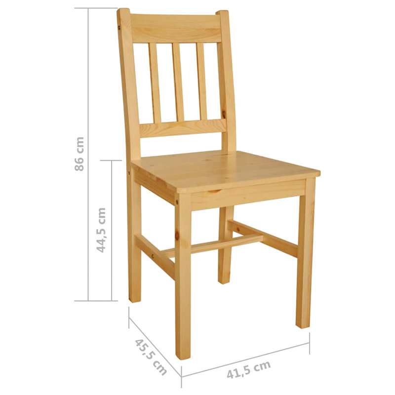 44.5cm H Side Chair, 4, Beige