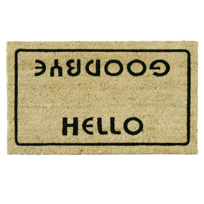 Bonjour de l 30 po x 18 po tapis de porte extérieur antidérapant