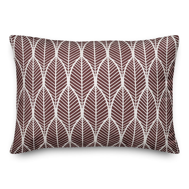  Coussin décoratif, H 18 po x l 25 po, Marron