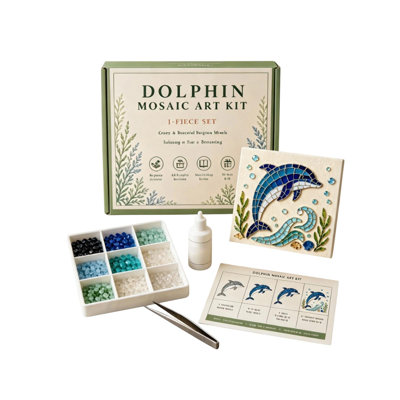 Plastics Diamond Painting DIY Sea Glass Crafts Kit Handmade Making Set With Tools Home Wall Tables Decor Creatives Gift For Crafts Lovers Beginners 15ml