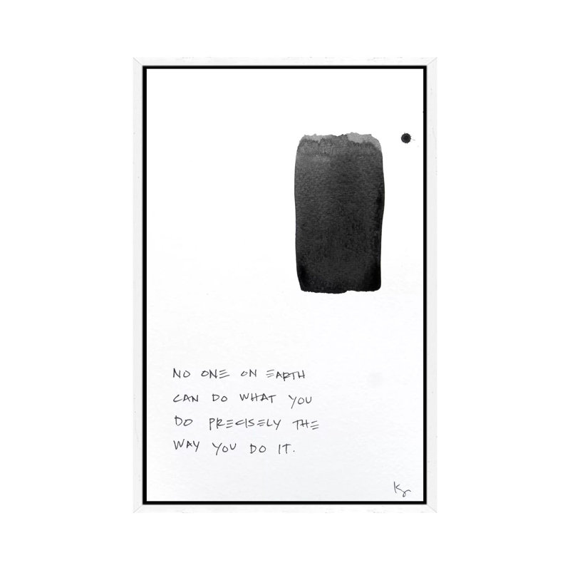 No One On Earth by Kent Youngstrom - Print on Canvas, 101.6 cm H x 66.04 cm W, White Framed