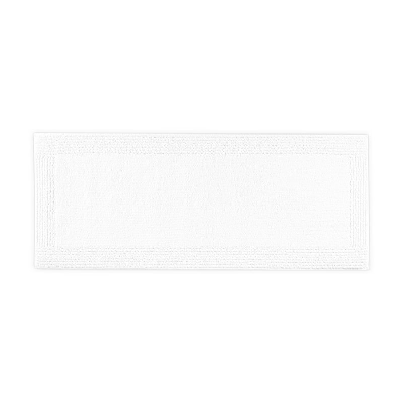 Tapis 100% coton 24 x 60 po réversible 3000 g / m² - doux sous les pieds, durable et doux au toucher, lavable à la machine, antidérapant