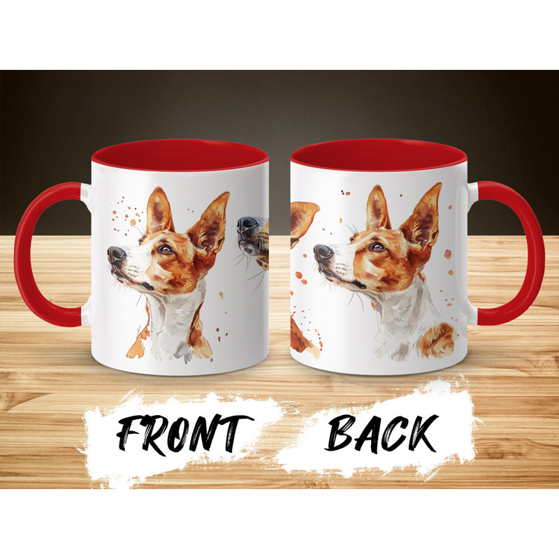 Ceramic Coffee Mug, Red, 2