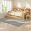 Lits multifonctionnels avec rangement, lit de jour moderne simple en bois pour la maison