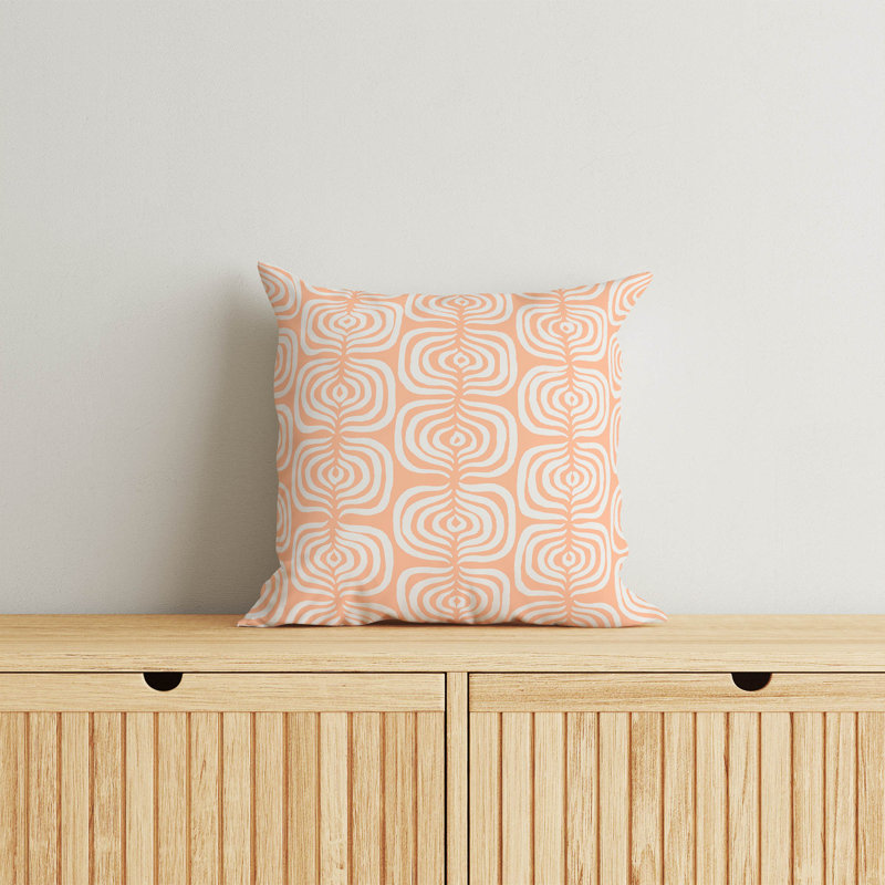 Coussin The Way, Pêche / orange, H 20 po x l 20 po