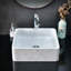 Évier à simple cuve carrée en blanc Carrera 15,75 po x 15,75 po x 5,12 po