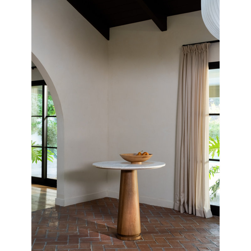 Sage Cafe Table Cosmos Marble, Beige