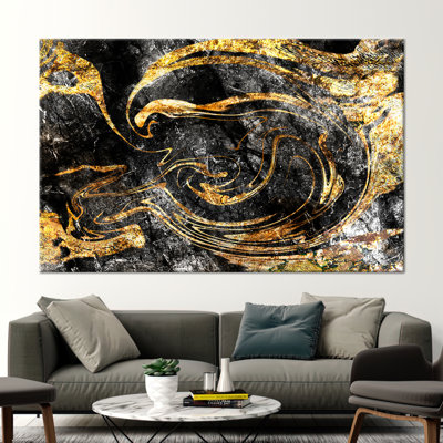 Modern Abstract Art Print on Canvas - Marble Fashion Wall Decor