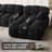 Chenille Modular Boneless Sectional Sofa, Convertible Sponge Sofa Boneless Couch For Living Room, L Shaped 2-Seat Sofa With Ottoman, Removable Armrests & Backrest, Filled With High Density Sponge & Pocket Springs-1319951957