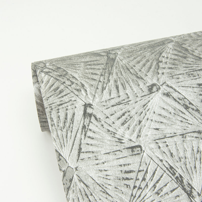 Rouleau de papier peint texturé L 33 pi x l 20,5 po, Étain
