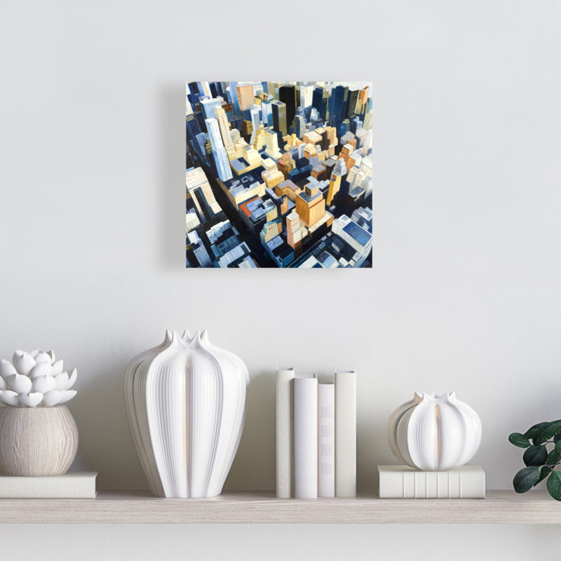 Toile Manhattan View - Empire State Building Home Decor, H 8 po x l 8 po