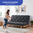 6" Thick Full Size Pillow Top Futon Mattress Replacement(Frame Not Included), Gel Memory Foam, Removable Cover, Dark Gray, Compression Packaging(71X52X6")-115981307