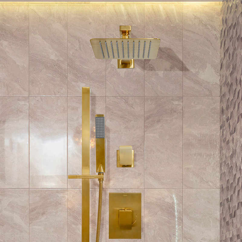 Eleganza 1861 Hand Held Shower Head, Brushed Gold