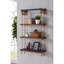 Kayli 4 Piece Solid Wood Floating Shelf with Adjustable Shelves