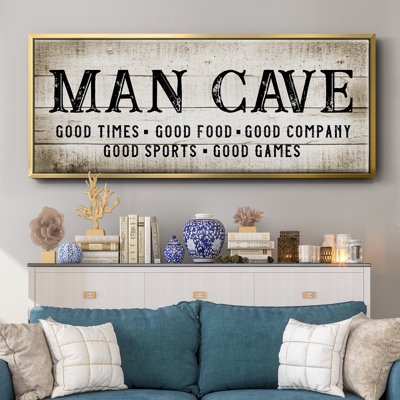 «Man Cave Good Times», toile encadrée