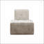 Canapé modulaire en sherpa, configurations personnalisables pour le salon, la chambre à coucher, le bureau et les petits espaces, beige