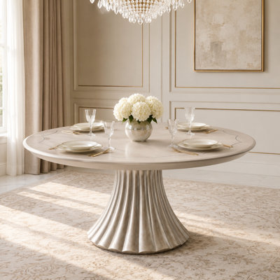  Table de salle à manger ronde 60 "Fantosini - Argent