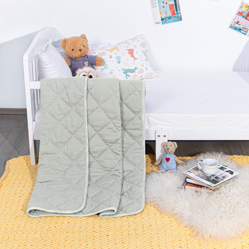 1 édredon pour tout-petits, couverture matelassée en duvet synthétique de couleur unie, 39 x 47 pouces - NTBAY, 43 po x 60 po
