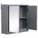 Breault 480mm W 450mm H Surface Framed Medicine Cabinet with Mirror and 1 Adjustable Shelf
