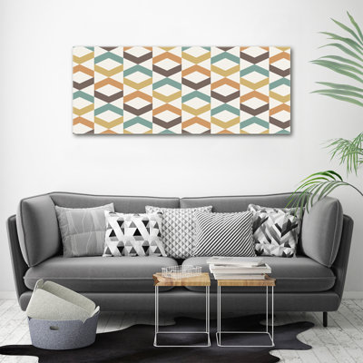 Retro Background 1 Piece Wrapped Canvas Wall Art