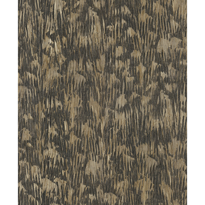 Papier peint doré à plumes, Noir