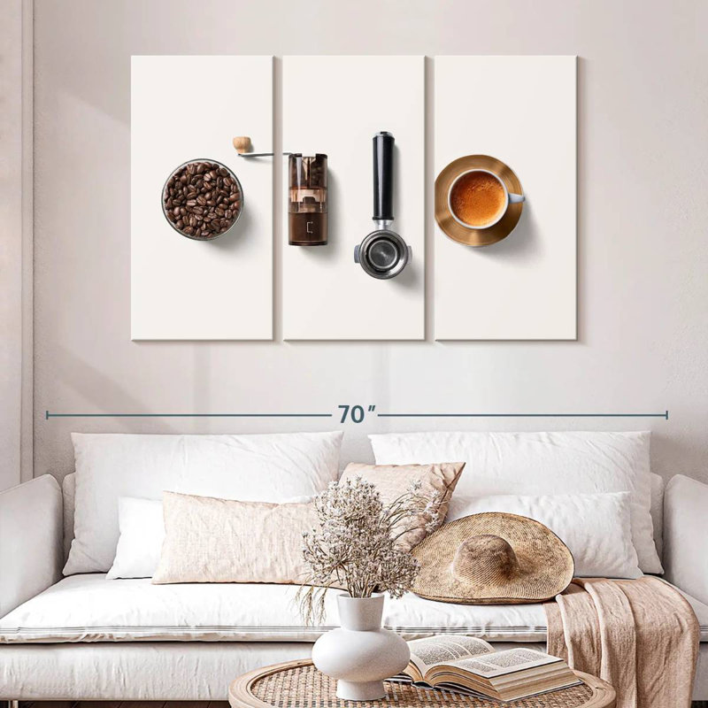 Coffee Equipment Lineup, 32" H x 50" W
