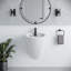 Lavabo de salle de bain mural 18 po Calice