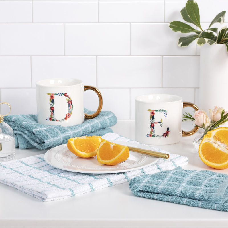 Cotton Plaid Dish Cloth Kitchen Towel, Dew