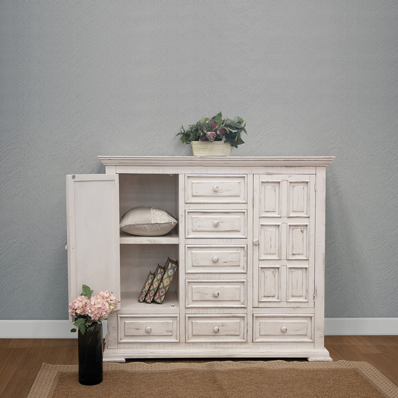 Roseland 7 Drawer, 2 Door Mule Chest, Natural