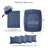 Southshore Fine Linens Vilano Springs Extra Deep Pocket 6-Piece Sheet Set, Ultra Soft Double-Brushed 110 GSM Microfiber Bedding, 21-Inch Deep Pocket, 4 Pillowcases, Full, Dark Blue-86340229-86340214