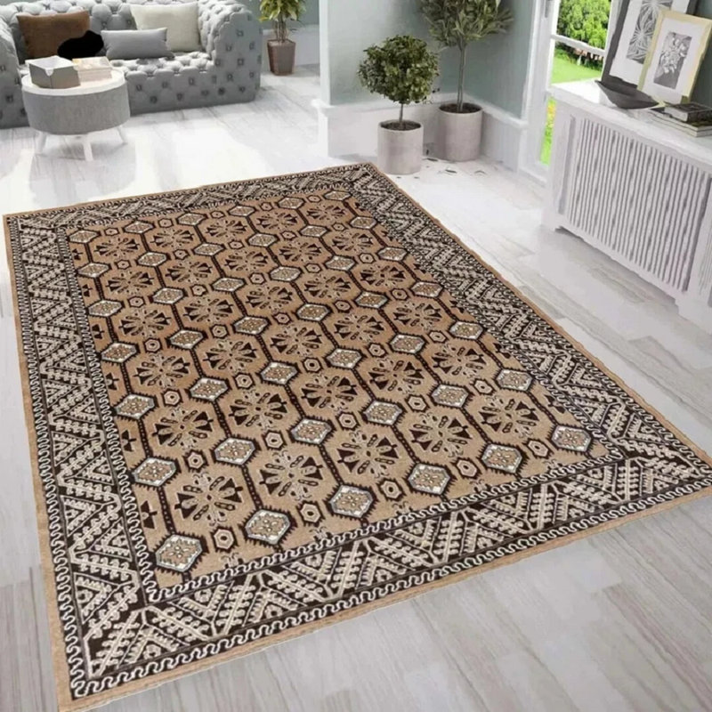 Indoor / Outdoor Area Rug, Rectangle 60 x 110 cm, Beige