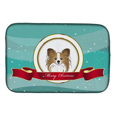 Tapis de séchage papillon merry christmas
