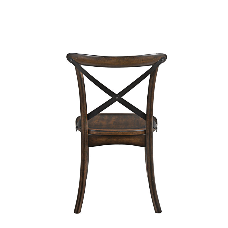 Chaise d'appoint en bois (ensemble de 2)