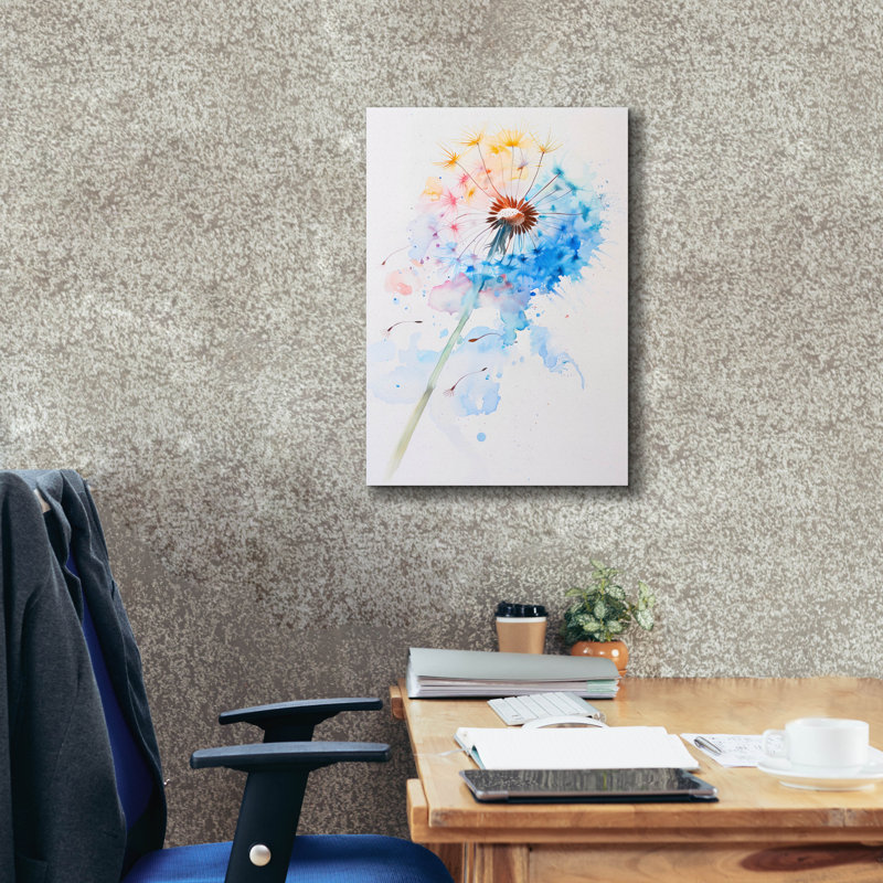 Epic Graffiti 'Abstract Dandelion' by Andreas Magnusson Canvas Wall Art, 26" H x 18" W x 0.75" D