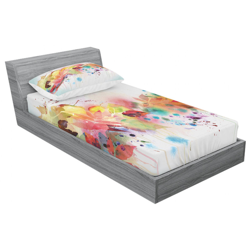 Microfiber Sheet Set, Twin Sheet Set with Fitted Sheet