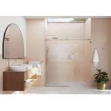 Eclipse 64 - 68 in. x 78 in. Fully Frameless Sliding Shower Door