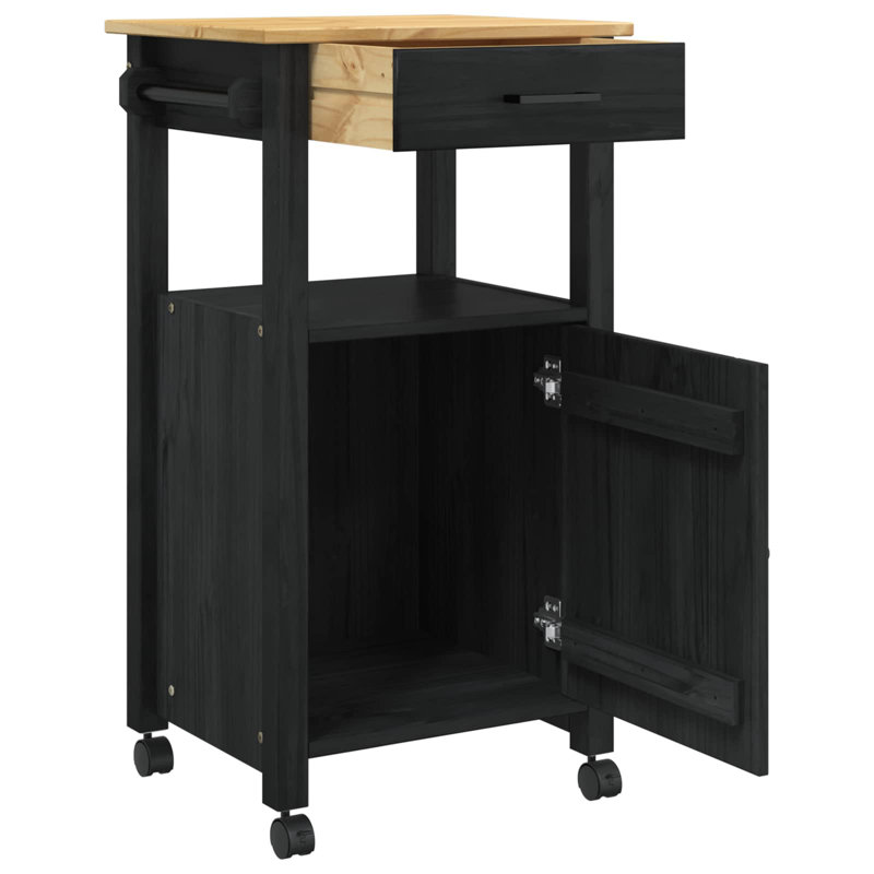 Solid Wood Bar Cart