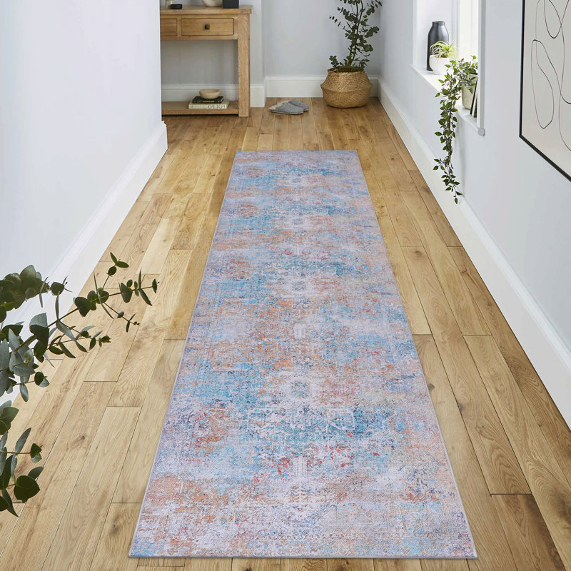 2'6''X10' Yellow Washable Runner Rug​, Runner 2'6" x 10'