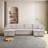 U-Shape Pull-Out Sleeper Sectional Sofa With Double Storage Spaces