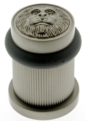 Solid Brass Floor Mount Stop, Satin Nickel