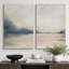 «Landscape Abstract Shapes Illustration», reproduction encadrée sur toile, 2 pièces-91069266-124478704