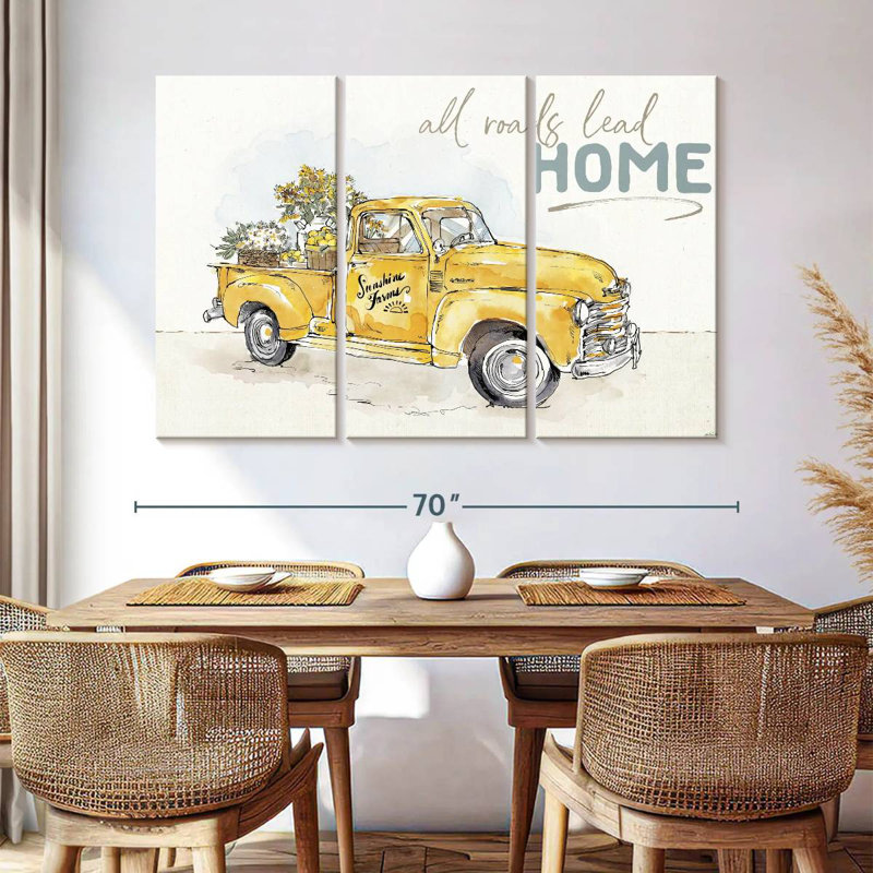 Tergel Farmhouse Flea Market I, 48" H x 74" W