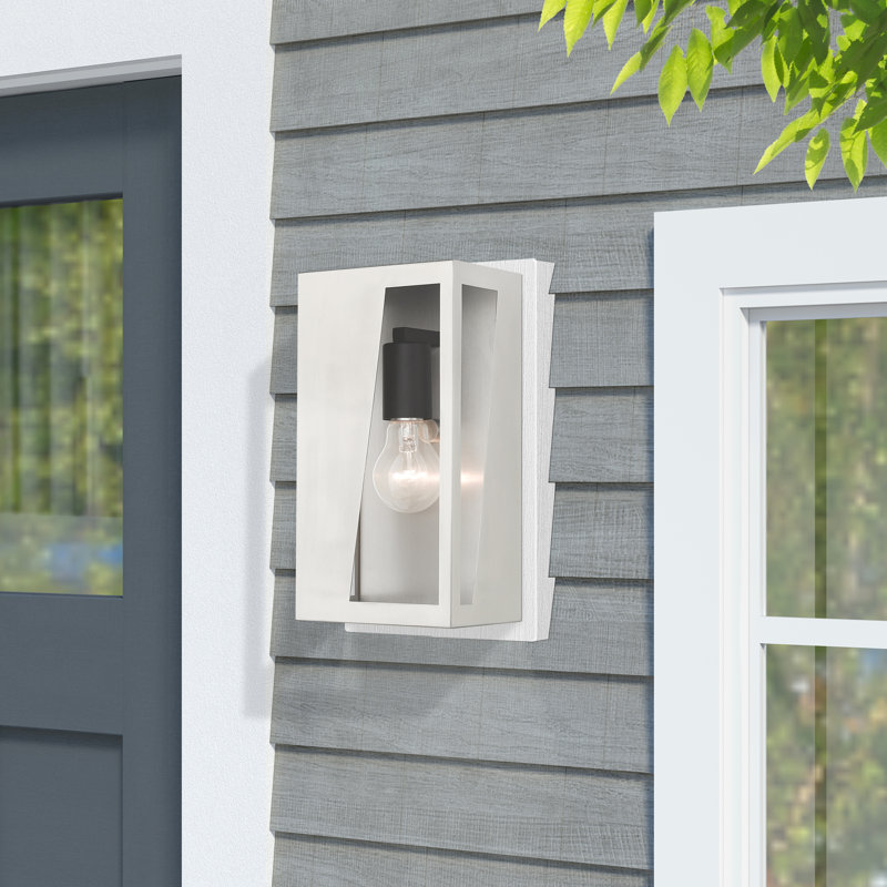 Heild Wall Light, Brushed Nickel, 11" H x 6" W x 3.95" D
