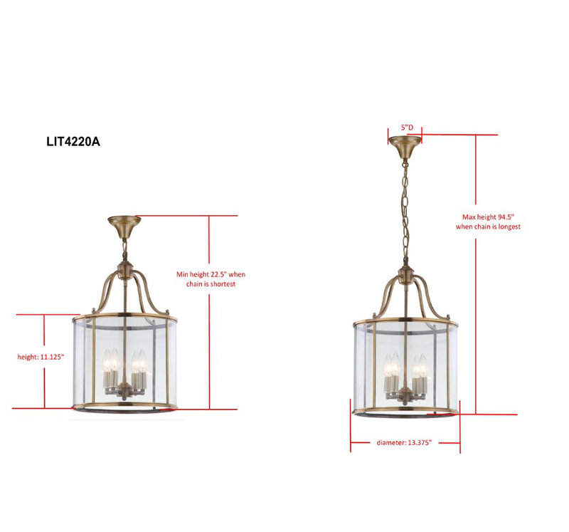 Luminaire suspendu géométrique à 4 lumières Manus