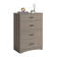 Commode 4 tiroirs, finition brune