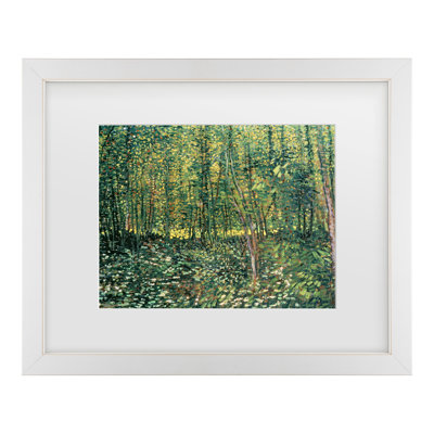 Vincent Van Gogh, «Trees and Undergrowth, 1887», art encadré mat