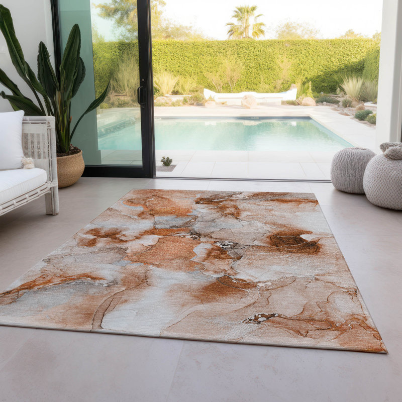 Tapis intérieur / extérieur Kinslee, Rectangle 9 pi x 12 pi
